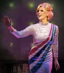 Dusty Waving from Lights